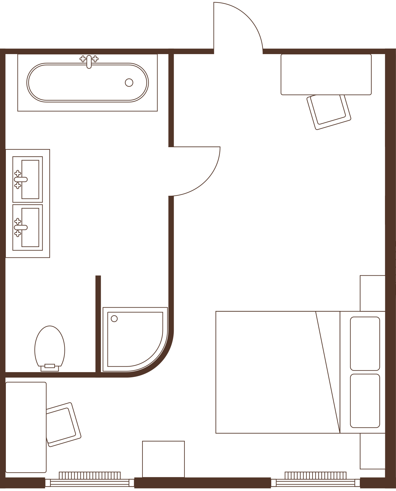 Gutshaus Kubbelkow Rügen - Ederzimmer